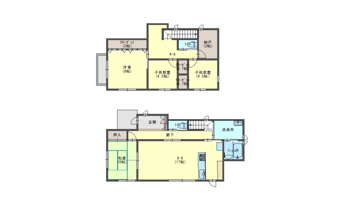 【賃貸中】小屋裏収納10.5帖のある　中古戸建住宅