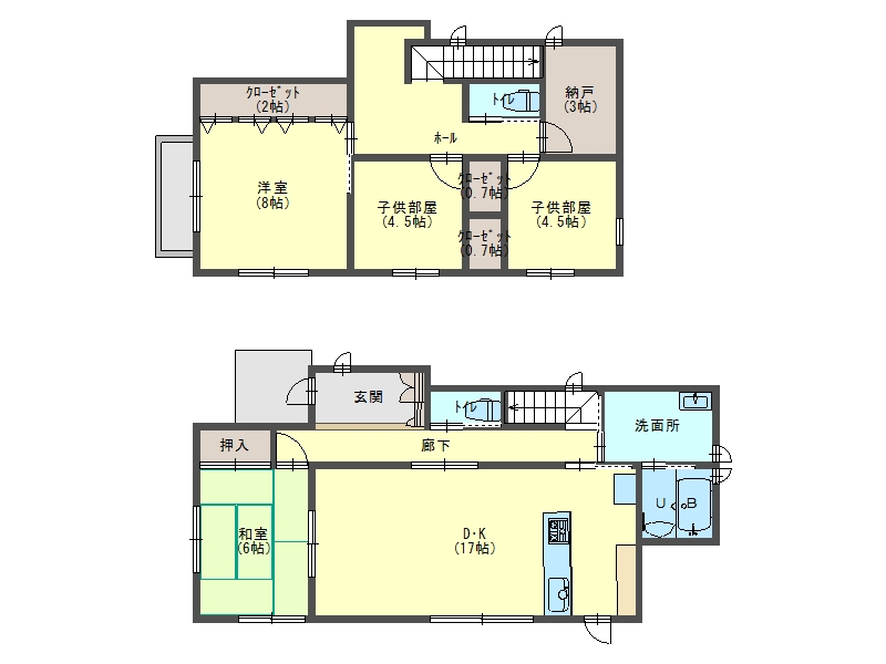 【賃貸中】小屋裏収納10.5帖のある　中古戸建住宅