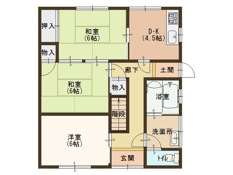 【入居中】  八鹿町の貸家　C