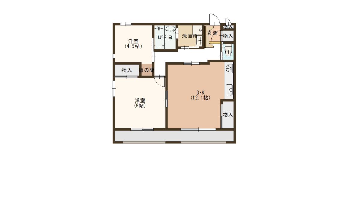 【 満室 】グランドピュア　Ｄタイプ