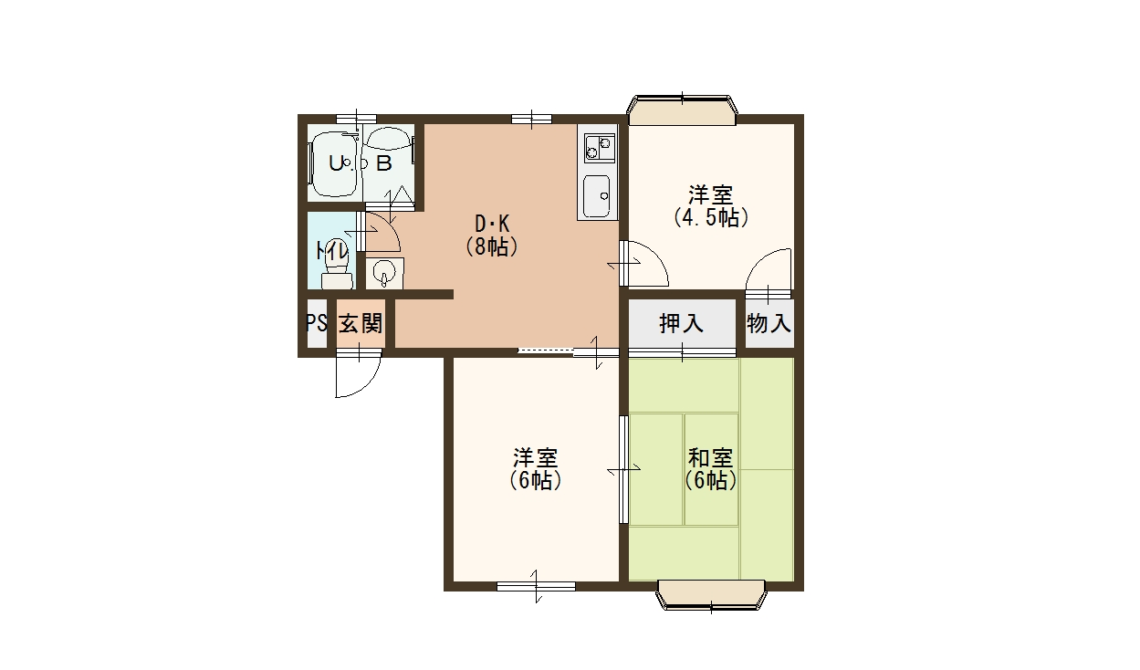 メゾン・ル・シェール　Ｂタイプ３ＤＫ