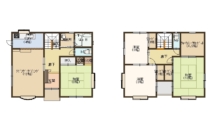 大きなバルコニー付きの　八鹿中古戸建住宅