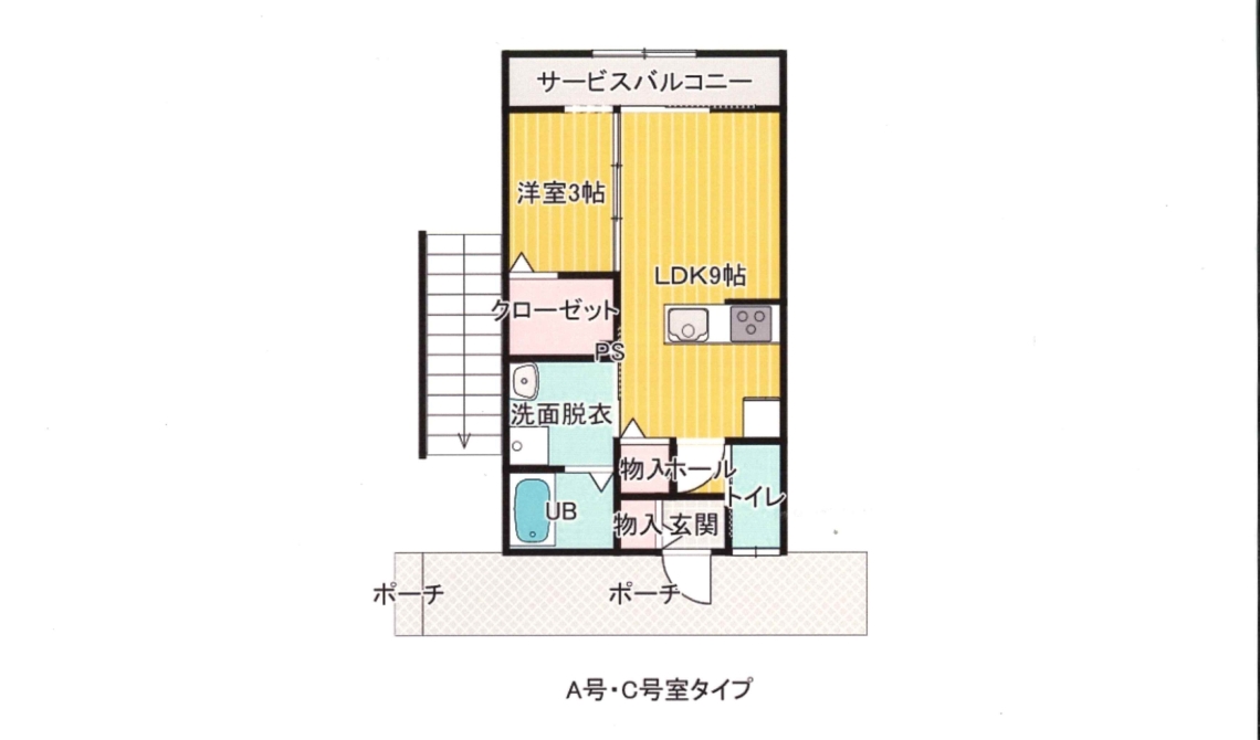 【2025年8月～入居可(単身女性専用)】グランジュテ八鹿　1-Ａ・1-Ｃ号室